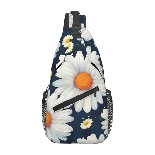 Bolso Cruzado Daisy para Hombre y Mujer Negro miniatura 1