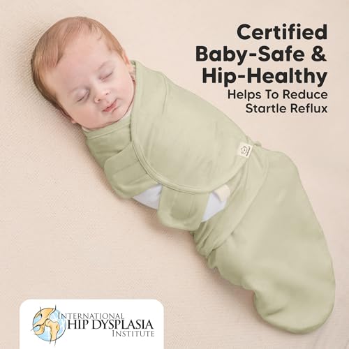 Image of Baby Swaddle Sleep Sacks with Zipper - 3-Pack Swaddles for Newborns 0-3 Months, Infant, Baby Girls, Boys, Soft & Durable Newborn Sleep Sack, Easy Diaper Change Swaddling Blanket (Dino Ridge, OS)