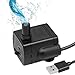 TerraShine 水中ポンプ 小型ポンプ 池ポンプ 排水ポンプ 循環ポンプ ミニ USB給電 静音 揚程0.4-1.5M 吐出量200L/H 水槽 養魚池 水耕栽培 水族館給水用
