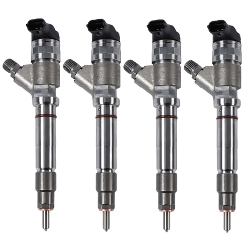 4PCS 0445120042 0986435521 97361355 97780358 Common Rail Injector for 6.6L Duramax LLY LBZ Reman Engine Chevy Express Silverado 2500 3500 GMC Savana Sierra 2500 3500 Hummer H1 2006-2007