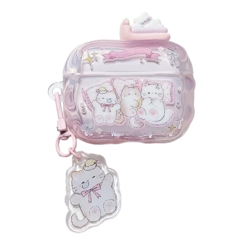hgTUP AirPods Pro ��3���� �p �P�[�X ���� 3D �L �l�R ������ �`���[���t�� �����h�~ �ϏՌ� �G�A�|�b�h pro 3 �p �ی�J�o�[
