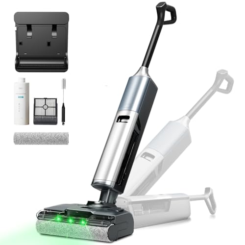 Wet Dry Vacuum Cleaner,Cordless Vacuum Mop Combo with Self-Cleaning,All in one Floor Cleaner Machine...