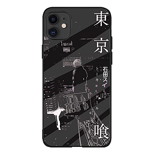 Anime Tokyo Ghoul iPhone 13 Pro Max Case, iPhone 13 Pro Max Anime Tokyo Ghoul Case, Anime Kaneki Ken Tempered Glass Cover Case for iPhone 13 Pro Max Anime Phone Case (iPhone 13 Pro Max Anime Case)