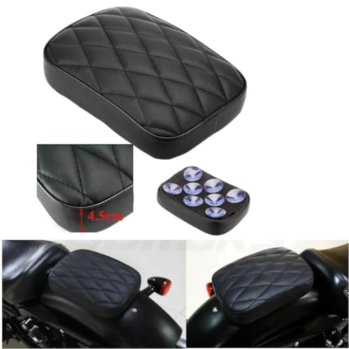 Coussin de passager arrière de moto rectangulaire noir pour Dyna 883 - 5