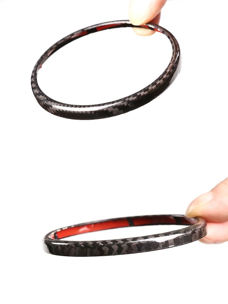 Anello decorativo di copertura del logo posteriore per auto, adatto per A@lfa R@omeo Giulia/Stelvio 2020, anello per emblema auto decorativo trim per accessori Alfa Romeo