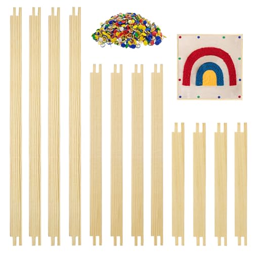 6 Sets Wooden Canvas Stretcher Bars with Tacks