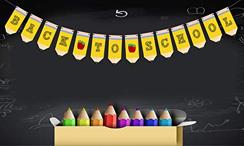 Back to School Pencil Banner - First Day of School Banner - Back to School Banner - Classroom Decor - Teacher Banner - Back to School Party Decorations - Image 6