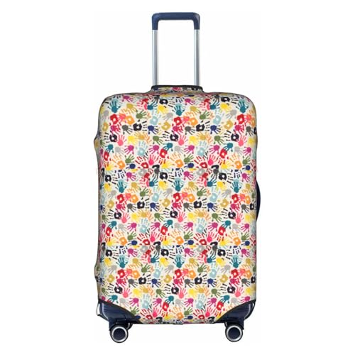 Housse protection valise polyester lavable bagage cabine blanc S