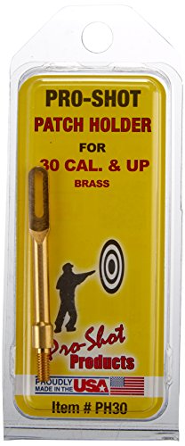 Pro Shot Products .30 Caliber and Up Brass Patch Holder, Brass, PH30 (PH30)