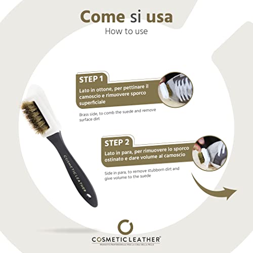 Spazzola per scarpe camoscio e nabuk in para e
