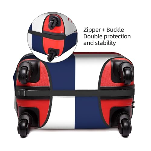 Flag of Panama Print Unique Travel Luggage Cover Washable Anti Scratch Suitcase Protector for Vacation4