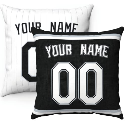 Throw Pillow Chicago Personalized Custom Any Name and Number for ...
