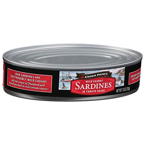 Crown Prince Sardines in Tomato Sauce, 12-Pack, 7.5 Oz Can