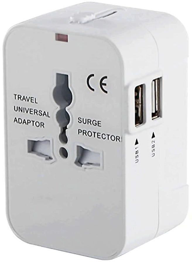 International Electrical Adapter 2 Port USB World Travel AC Power Adapter Converter Charger-image-22