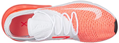 Image of Nike Women's Air Max 270 Flyknit Running Shoe (9 M US, White)