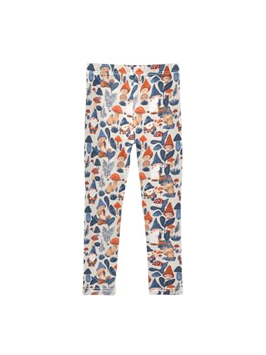 Girls Leggings Gnomes and Mushrooms Leaves Toddler Girls Clothes Toddler Comfortable Bottoms Girl Leggings 3-4T2