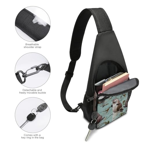 Mochila tipo Sling Casual para Senderismo y Viaje miniatura 4