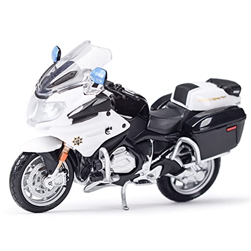 Moto BMW R1200 RT police 1:18 décoration de bureau et vitrine pour passionné de miniatures