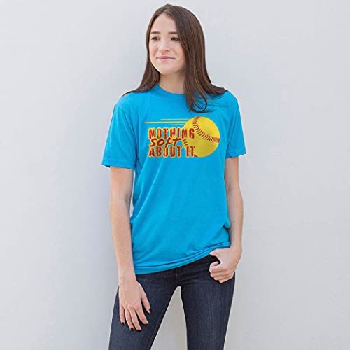 ChalkTalkSPORTS Softball Nothing Soft About It Short Sleeve T-Shirt | Softball Tee | Youth and Adult Sizes2