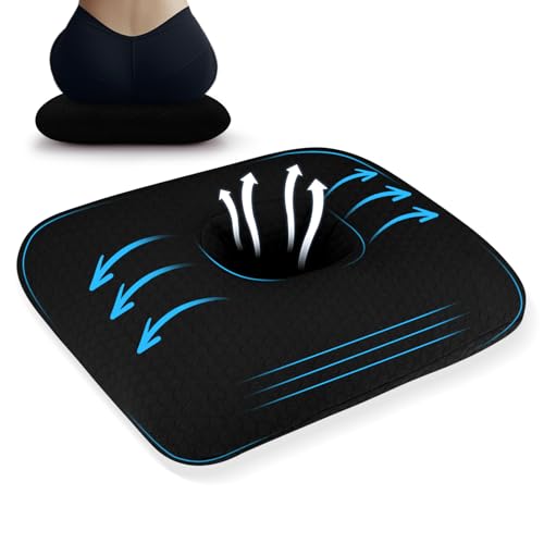 Donut Pillow for Bed Sores Tailbone Pain Relief Cushion, Cotton Butt Donut Cushion Breathable for Hemorrhoid, Pregnancy, Prostate and Surgery, Sitting Pressure Relief for Home, Office, Car