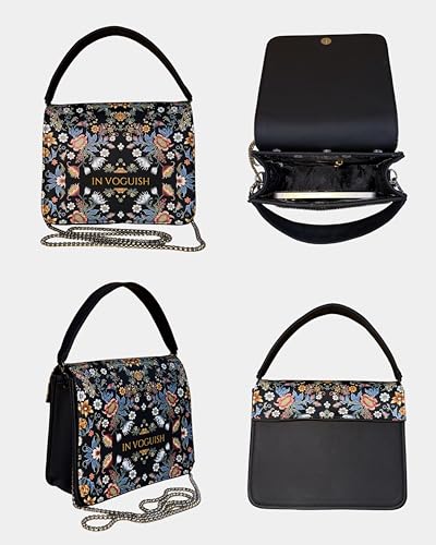 Image of Customized Sling Bag for Women Lite Edition| Interchangeable Flap Handbag (4 Flap Options) |HD Printed PU Leather Designer Crossbody Bag with Personalized Name| Chain Strap & Handle