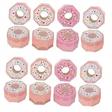 LIFKOME 30 Piezas Caja de Papel para Dulces y Pasteles Poligonal de Unidades y Rosa Caja Ligera para Donas Galletas y Snacks para Fiestas y Regalos