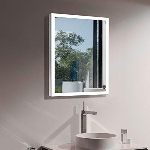 24 x 32 Inch LED Bathroom Mirror with Touch Button, Anti Fog, Dimmable, Cold & Warm Light, Vertical & Horizontal Mount (NT152-2432) 24 x 32 Inch LED Bathroom Mirror with Touch Button, Anti Fog, Dimmable, Cold & Warm Light, Vertical & Horizontal Mount (NT152-2432)