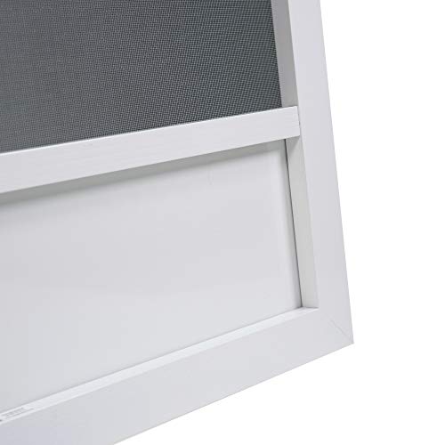 80 In. X 30 In. Canoe Creek White Aluminum Screen Door #TOP6