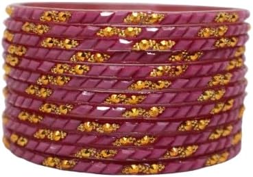CHIRAG BANGLE STORE Glass Bangles Set Unique Desgin in 16 Shades For Women And Girls and || Women Bangles (Packing in 12 Bangles)