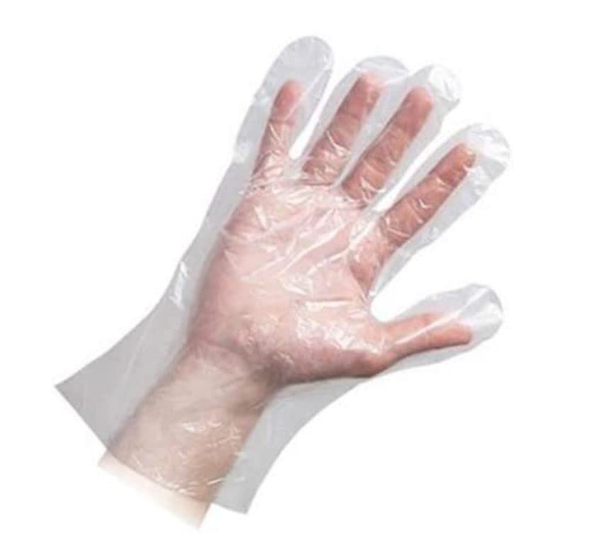 Ajsia Guanti polietilene HDPE Alta qualità per Alimenti Palmo Texture Confezione 10000 Pezzi (20x500) cod.G00933