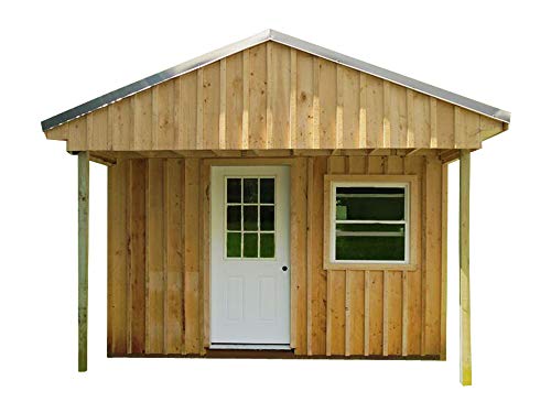 Cabin Tiny House Plans DIY Modern Outhouse 12x20' Guest House Cottage 240 sq/ft