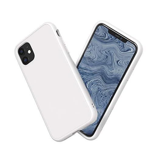 RhinoShield Coque SolidSuit Compatible avec [iPhone 11] - Finition Premium - Blanc Classic
