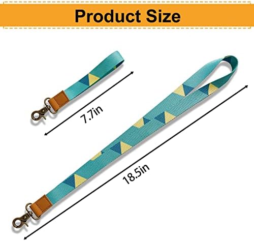 Lanyard, Key Lanyard for Men and Women, Fashion Cool Lanyards, Apply to Key Chain, Cell Mobile Phone, Id Badge, Card Holder (2 Pack Long and Short)