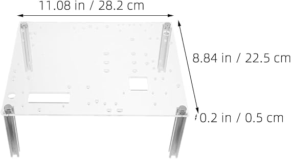 HOMSFOU Open Air Pc Case Bracket Micro ATX Motherboard Stand Open Frame Computer Case Compact Design for Component Testing and Custom Builds