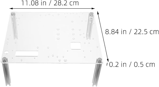 HOMSFOU Open Air Pc Case Bracket Micro ATX Motherboard Stand Open Frame Computer Case Compact Design for Component Testing and Custom Builds
