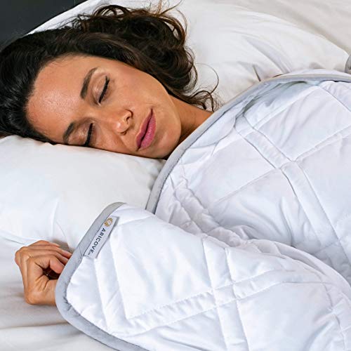 Aricove Cooling Weighted Blanket for Adults, 30lbs, Queen/King Size, 80x87 inches, Silky Soft Bamboo Viscose, Machine Washable, White by Aricove - Image 9