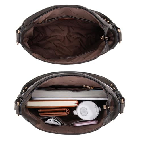 Image of Montana West Hobo Bags for Women Top Handle Satchel Shoulder Purse Bucket Handbag