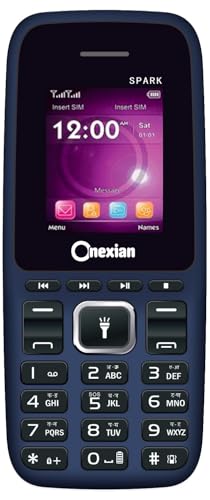 Image of Onexian Spark 2160 Dual Sim |Keypad Mobile| with 1.8 inch Display | Voice Changer | Auto Call Recording | Long Lasting Battery | Wireless FM | Digital Camera | Feature Phone | Torch | Blue