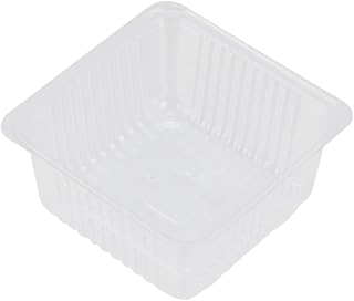 200pcs Transparent Plastic Blister Inner Tray for Green Bean Cake Dessert and Snacks Food-grade Packing Trays Square