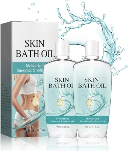 sjfscqr Huile de Bain Originale Skin So Soft, hydratant pour la Peau, lissant et adoucissant la Peau sèche ou Rugueuse, Huile de Bain pour Peau Lisse, pour Femmes et Hommes