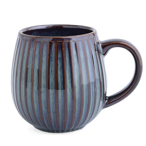 ZPPLD Coffee Mug,500ml Ceramics Coffee Cup,Ceramic Earthenware & Stoneware,Stoneware Coffee Mugs,Tea Mugs,Porcelain Coffee Mug,Cappuccino Cups,Pumpkin Shape Cups