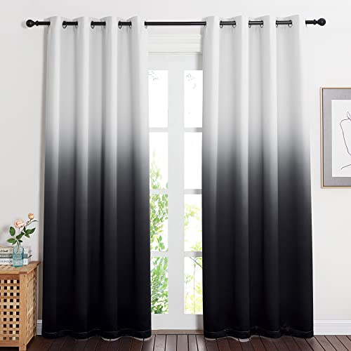 NICETOWN Room Darkening Curtains 84 inch Length for Living Room,