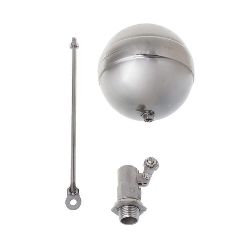 AOXIIUNNH DN15 Float Valve Male Thread Water Tank Ball Stainless Steel Flow Control Float Sensor Valve