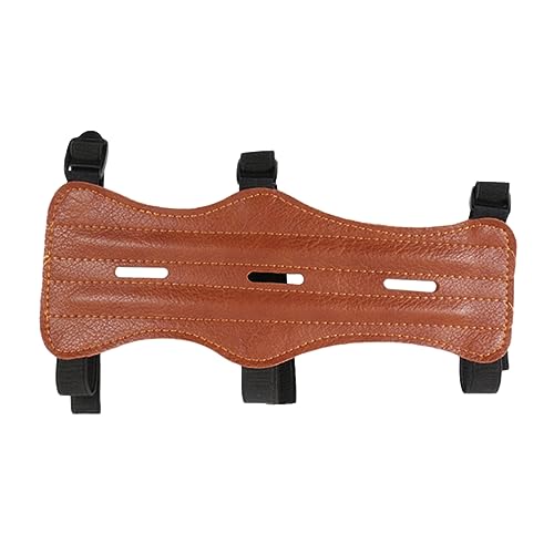 Sosoport 2 Peças Pulseira De Couro Pulseira Protetor De Dedo Tiro Com Arco Pulseira Ajustável Protet