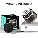 Ufree Head Shavers for Bald Men, IPX6 Waterproof Wet/Dry Bald Head Shaver, Detachable Rotary Blade for Clean Shave, Electric Shaver with LED Display, Storage Bag