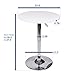ARTETHYS Bar Table and Chairs Set of 3 White Heigh Adjustable Round Pub Desk and 2 Swivel White Counter Height Barstools for Dining Room Home Kitchen Bistro