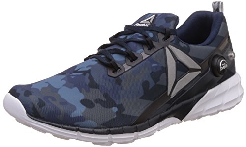 Reebok Zpump Fusion 2.5 Stripes Chaussures de course pour homme, Graphite bleu marine Ryl Slt Y...