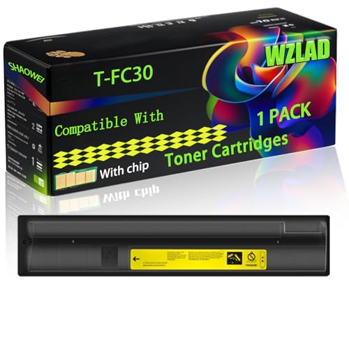 Image of WZLAD T-FC30 Compatible for Toshiba Toner Cartridges with Chip E-Studio 2050 C 2050 C SE 2051 C 2550 C 2550 CSE 2551 Printers (1 Pack Yellow)