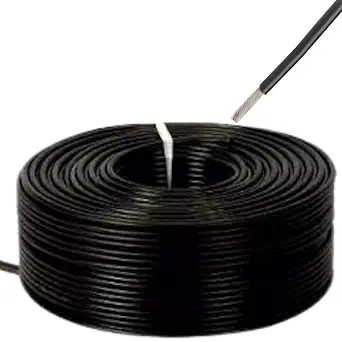 Exxelo Aluminium Wires 6mm for Domestic and Industrial Electric Connections up to 1500 watts 90 Meter (Black)