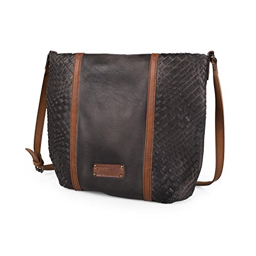 Sac à bandoulière Lois 26770 en cuir synthétique noir aux finitions soignées